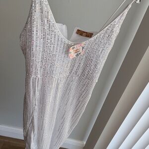 Silver Sequin Dress